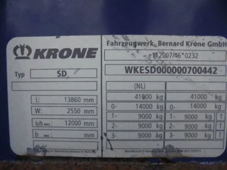 Krone N/A 2016 - SD NL KENTEKEN BPW  TROMMEL ASSEN  STACK FROM 5 50 IN STOCK obrazek 31
