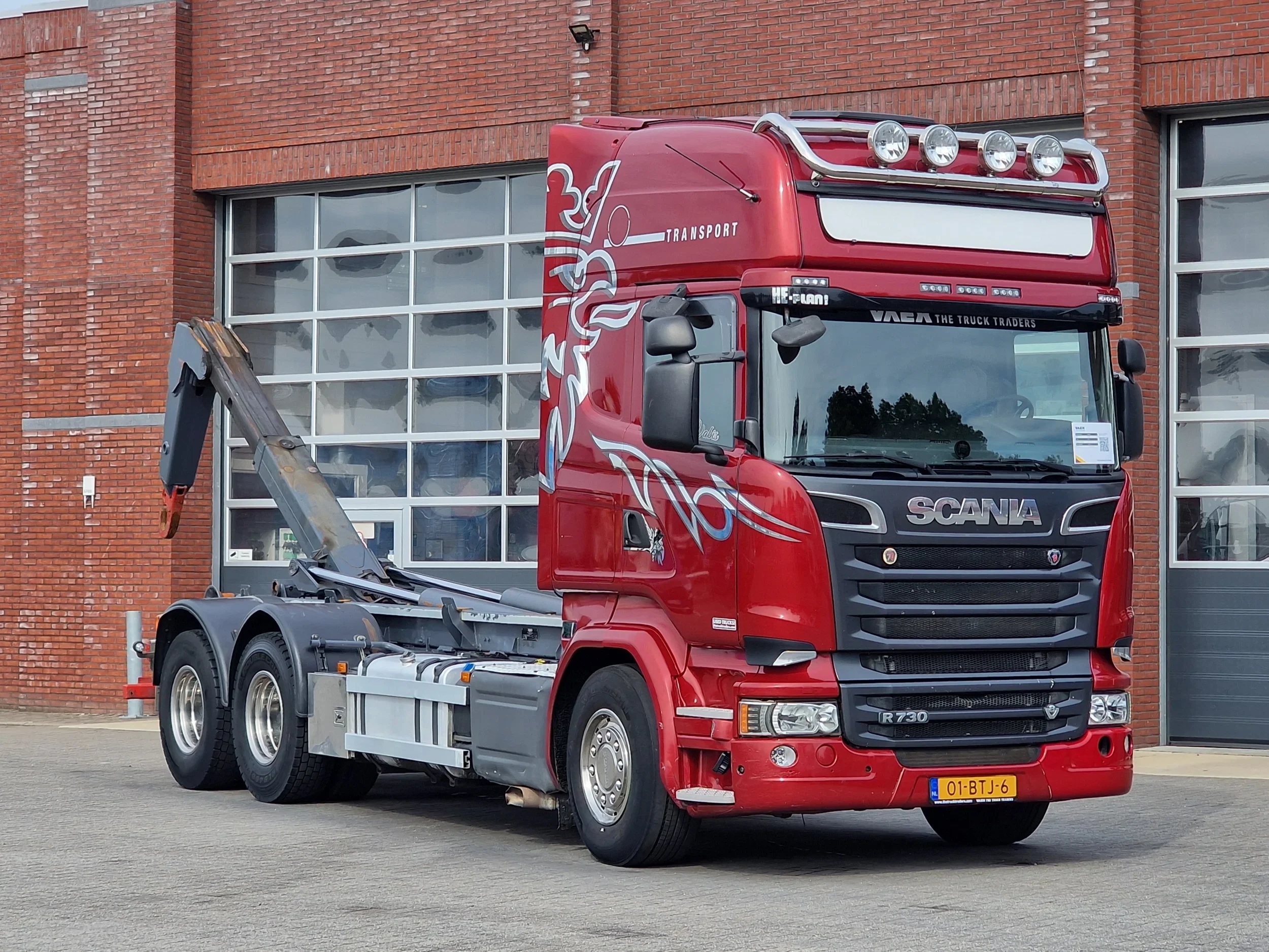 Scania R 2015 - R730 Topline 6x4 - 25t Mobas hooklift - Retarder - Full air afbeelding 1