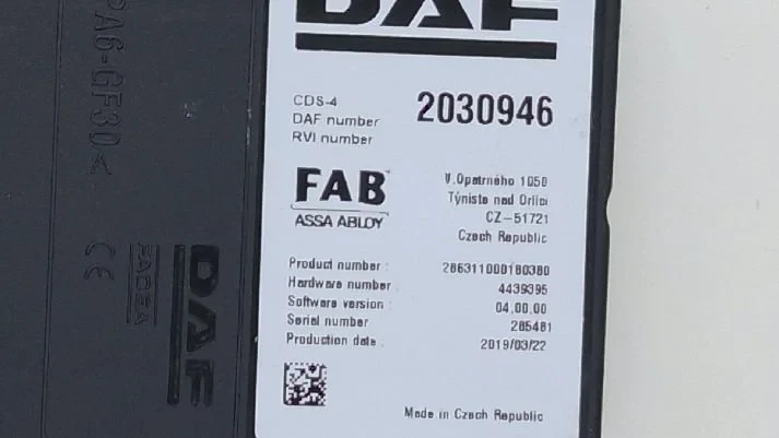 DAF - Electrical System CDS-4 stuurkast DAF immagine 2