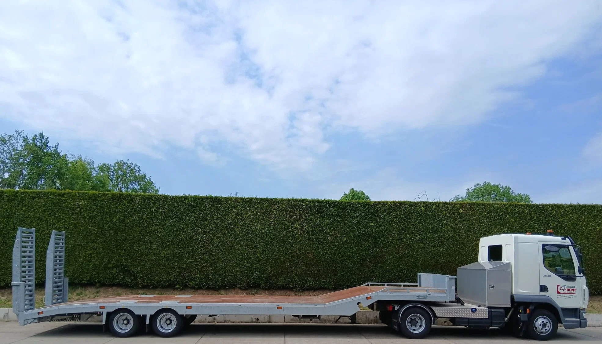 DAF XB 210 2024 - trekker / semi-dieplader oplegger 10,5 m. imagen 5