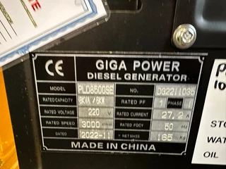 Giga power PLD8500SE 8 kVA silent generator 2022 - N/A zdjecie 11
