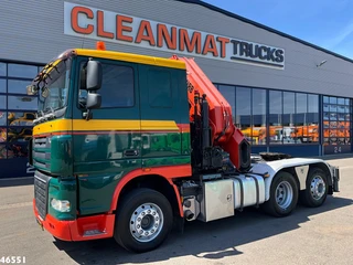 DAF FTN 105 XF 460 6x2 Hiab 60 Tonmeter laakraan 2010 afbeelding 2 miniatuur