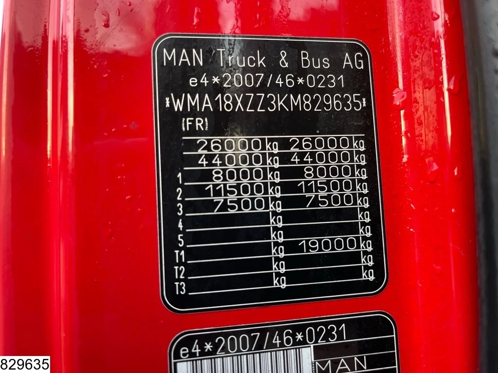 MAN TGX 2019 - 26 460 6x2, EURO 6, Combi, Retarder, Lift roof immagine 7