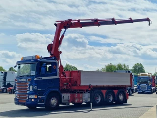 Scania R 2013 - R560 V8 8x4*4 - HIAB 244 K5 Crane / Kran / Grua with remote - Steering axle - Full air bild 5