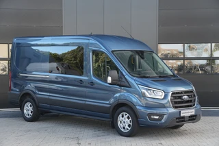 Ford Transit 2021 - 350 2.0 TDCI L3H2 Limited DC 185pk 5 Zits - 2x Schuif - Trekhaak - Cruise - Camera - Bi Xenon - Carplay/Android - Rijklaar afbeelding 3 miniatuur