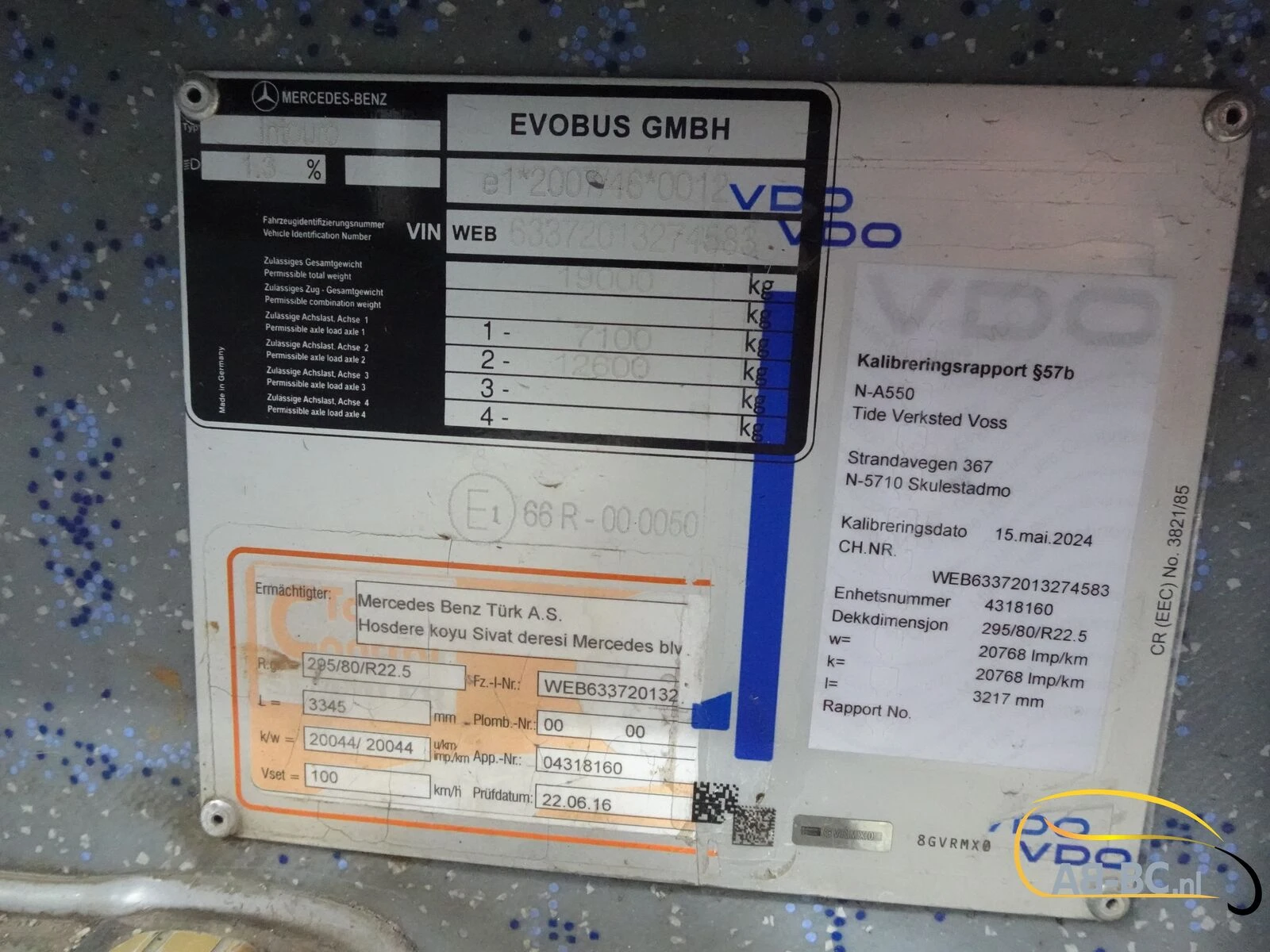 Mercedes-Benz Intouro 49 Seats Liftbus EURO 6 2016 afbeelding 28