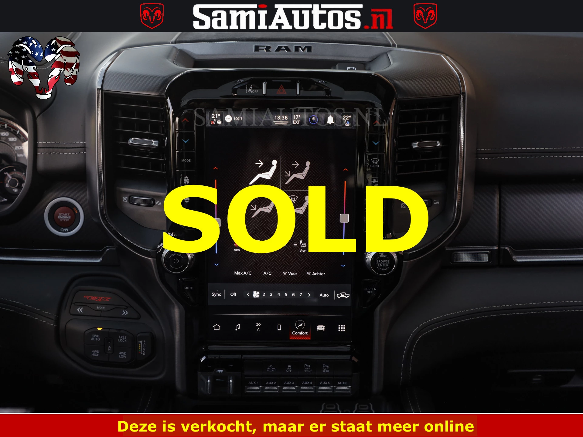 Dodge Ram Pick-Up 2023 - TRX BLACK OPS HELLCAT | 6.2 V8 712PK SUPERCHARGER | FULLY LOADED | CARBON | BLACK ON BLACK | obrázek 73