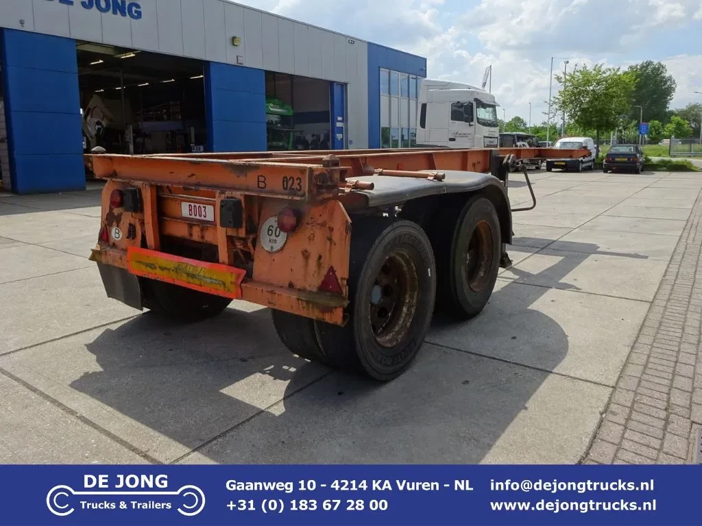 Van Hool 1979 - 20 FT Container Chassis / Steel Suspension / Double Tyres afbeelding 1