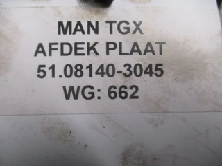 MAN TGX - 51.08140-3045 AFDEK PLAAT EURO 6 image 2 thumbnail