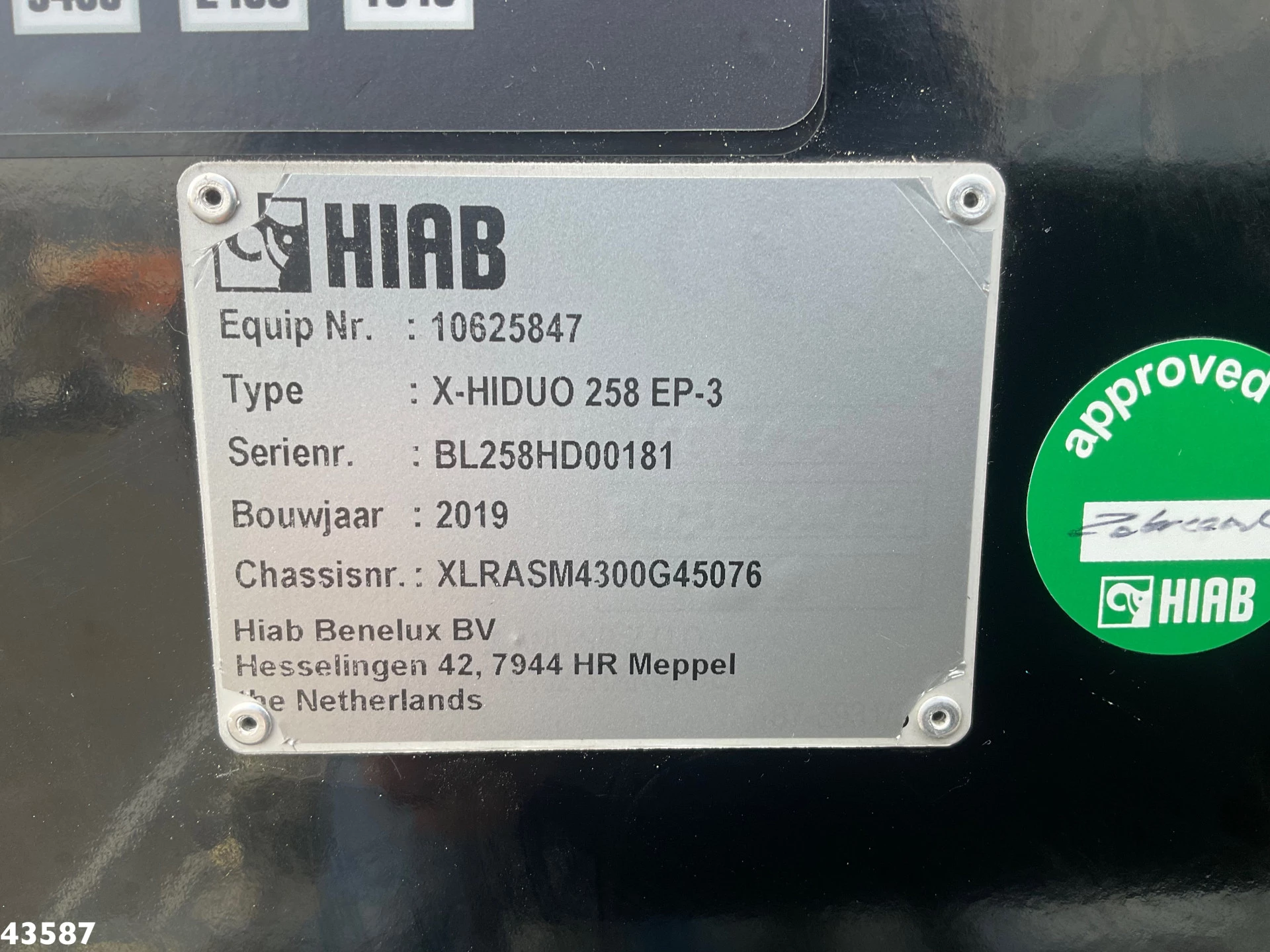 DAF FAN CF 430 Hiab 25 Tonmeter laadkraan 2024 afbeelding 25