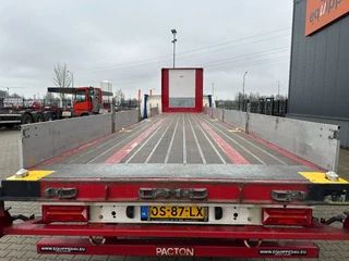 Pacton Oplegger 2020 - platte met twist locks voor 1x40FT / 2x20FT /1x20FT centraal / 1x30FT / alu zijborden / NL trailer / APK 12-2026 bild 5