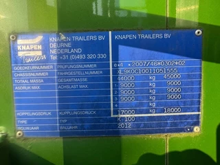 Knapen N/A 2012 - K100 92M3  WALKING FLOOR immagine 23