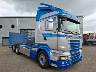 Scania R 2014 - R580 V8 / RETARDER / LIFT+LENKACHSE / FULL-AIR / PLATFORM 2000 KG / LEATHER / AIRCO / AUTOMATIC / EURO-6 / 2014 image 2