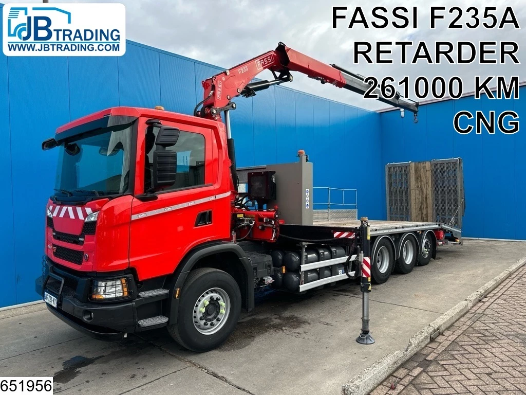 Scania G 2022 - 410 XT EURO 6e, CNG, 8x4, Retarder, Fassi image 1