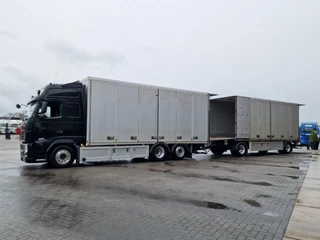 Volvo FH 2013 - 13.460 Globetrotter XL 6x2 - Box with side doors - Loadlift + Kelberg trailer 2012 with loadlift bild 66