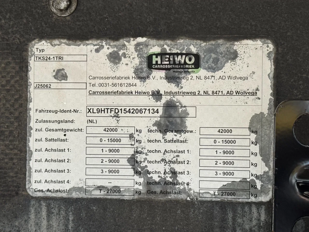 HEIWO HZO 42 2015 - Thermo King SLXe 300 / OV-Laadklep / Stuur-as / APK afbeelding 16