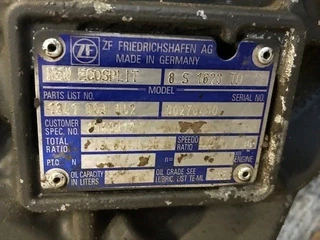 DAF N/A - 1640013 ZF ECOSPLIT 8S1620 TD RATIO: 13,80-1,00 CF75IV RHD image 7