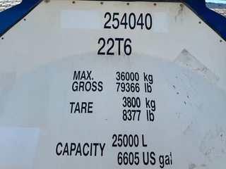 Welfit Oddy N/A 2008 - 20FT ISO, 24.890L / 1-COMP / 3 BAFFELS / T12 / 4 manholes / ADR valid until 11/2028 bild 13