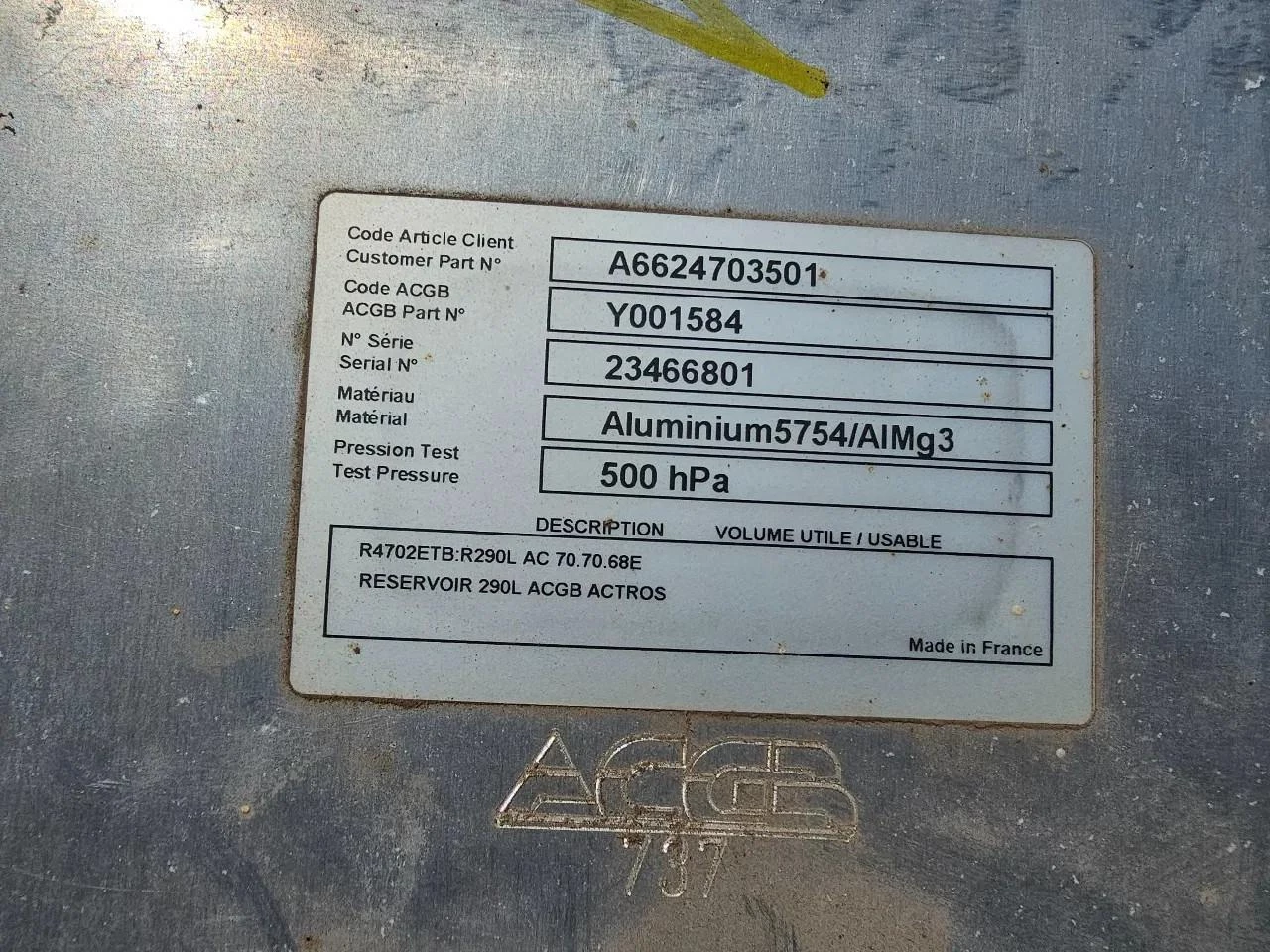 ACGB 787 Mercedes Actros imagem 5