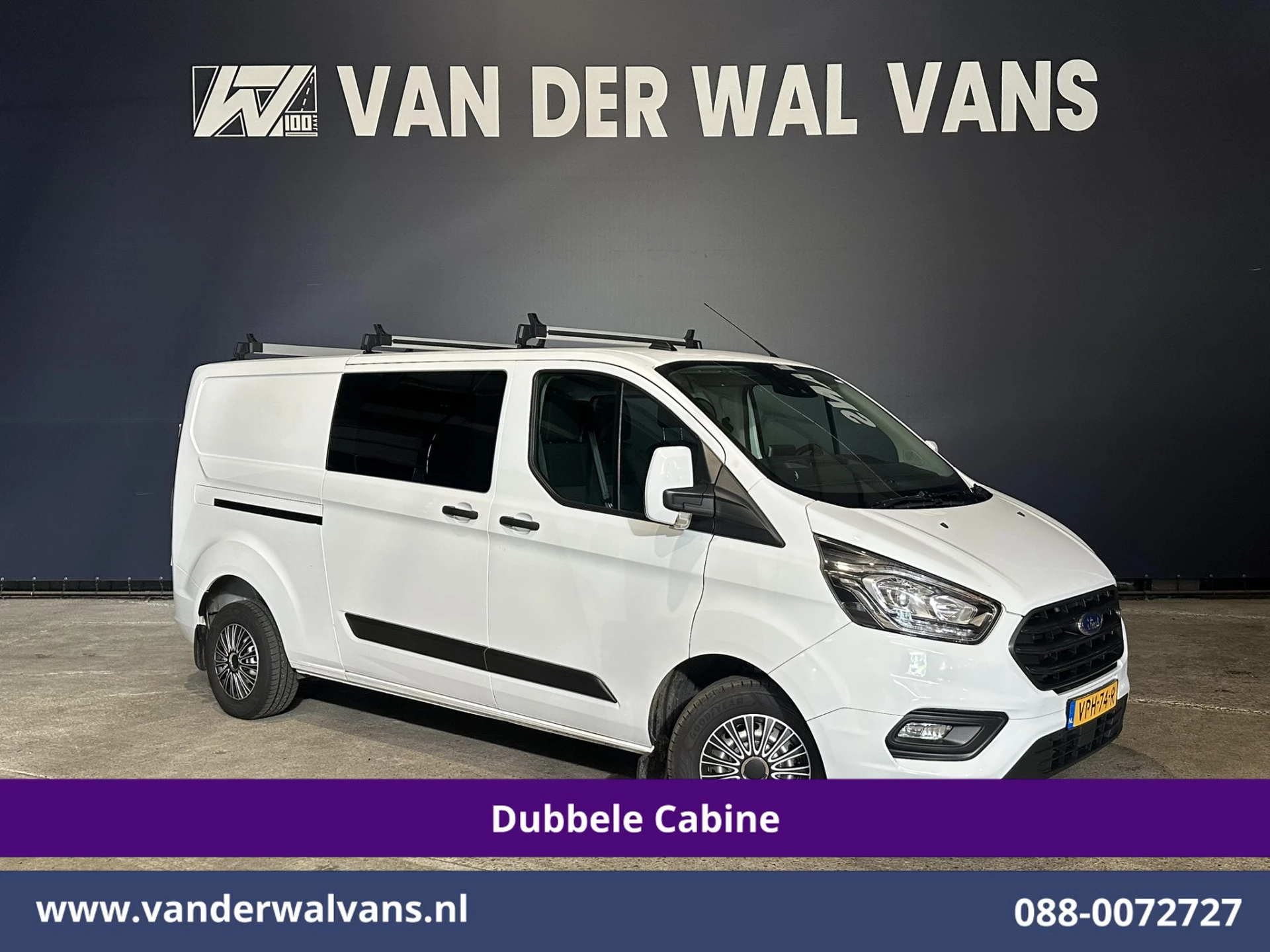 Ford Transit Custom 2022 - 2.0 TDCI 130pk L2H1 Dubbele Cabine Euro6 Airco | 6-Zits | Camera | LED | Cruisecontrol | 2800kg Trekhaak afbeelding 1