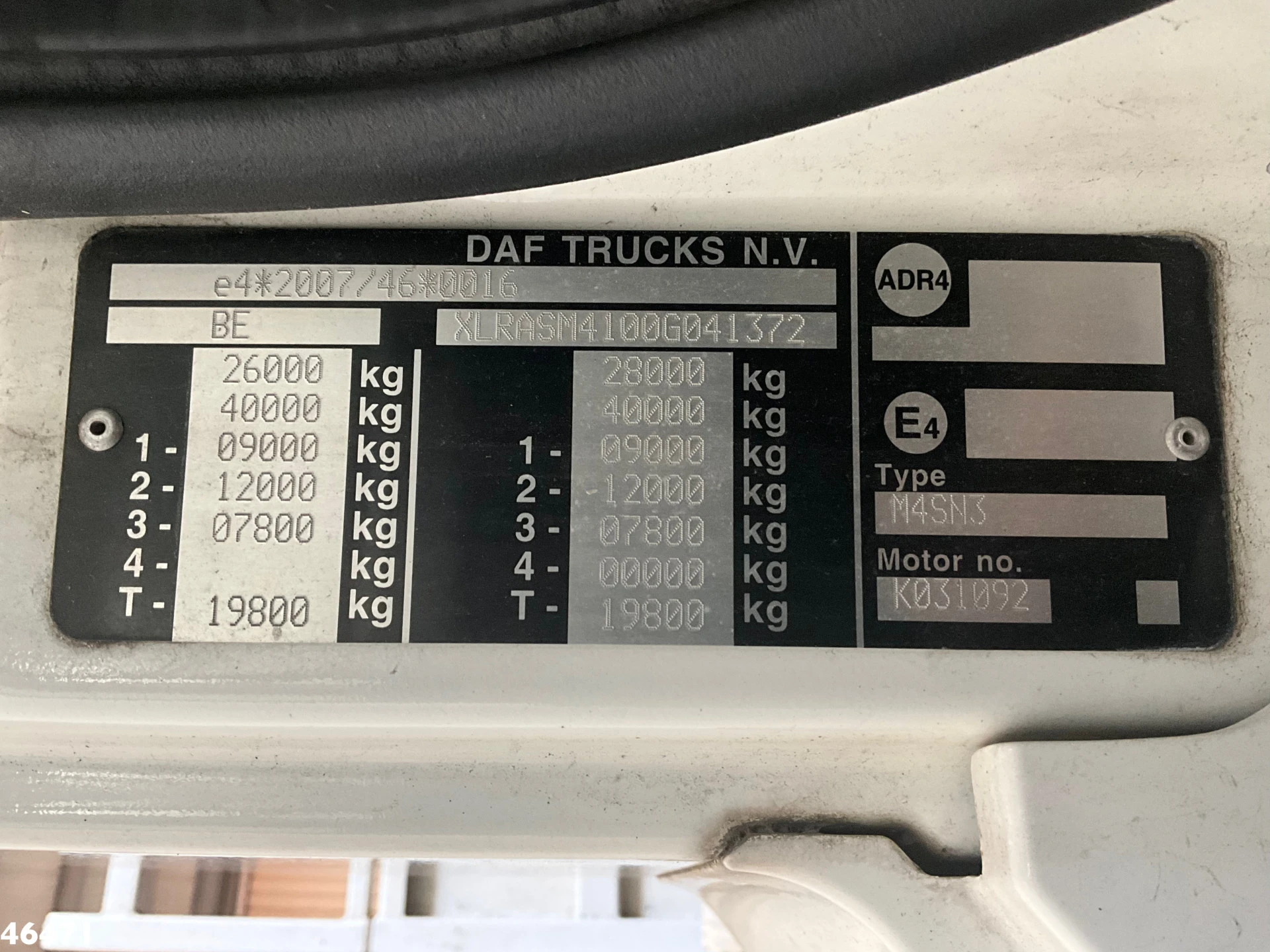 DAF FAS CF 330 Euro 6 Palfinger 23 Tonmeter laadkraan 2015 obrázek 23