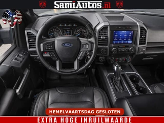 Ford F-150 2018 - 5.0 V8 4X4 | MAT OLIVE GREEN | BIJTELLING VRIJ | ZEER DIK | CAMERA | 3500KG | PANORAMA | LEDER | GO RHINO ROLLBAR | afbeelding 17