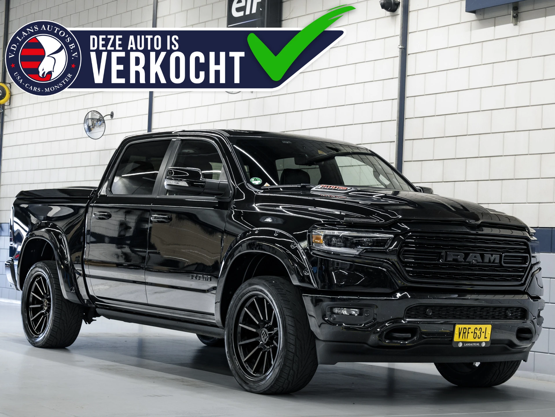 Dodge Ram 1500 2022 - Limited Night Edition | Stoelmassage | Dubbele LPG Installatie afbeelding 1