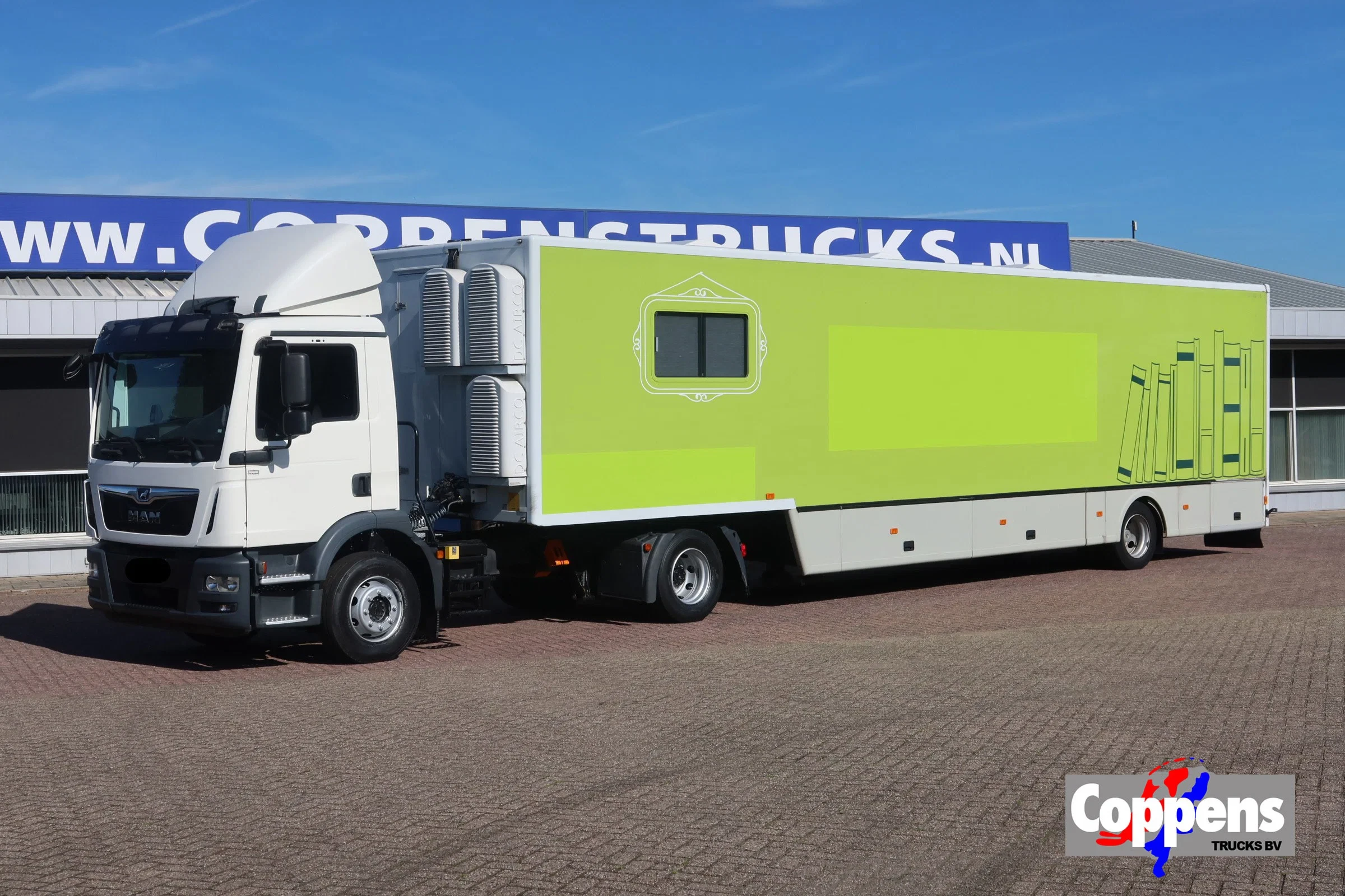 Trailer PRSH 10TRI 2005 - PRSH10TRI Bibliotheek, race, camper trailer + MAN TGL 15.290 afbeelding 1