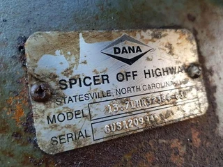 Transmission DANA Spicer Off Highway 13.7LHR32384-630 afbeelding 3 miniatuur