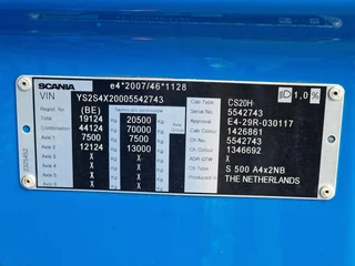 Scania S 2019 - S500 NGS Highline 4x2 - Retarder - Full air - PTO/Hydraulic - Night clima obrazek 45