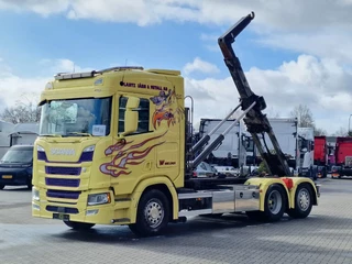 Scania R 2018 - R500 NGS 6x2*4 - HIAB Hooklift 21T - Retarder - Steering axle - Full air - Leather - Led image 4