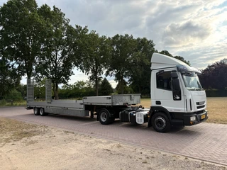 Iveco Eurocargo 2010 - 80 trekker 18 ton - oplegger semi dieplader 16 ton afbeelding 2 miniatuur