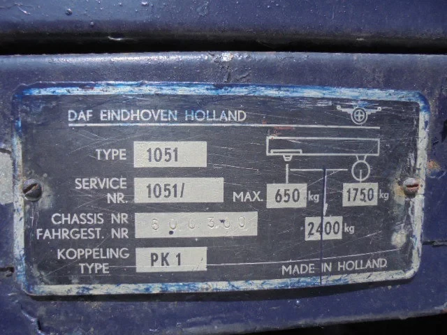 DAF PONY 1010 1970 - LAATSTE VAN DE BAND NR 700 obrázek 14
