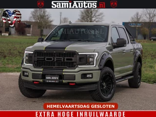 Ford F-150 2018 - 5.0 V8 4X4 | MAT OLIVE GREEN | BIJTELLING VRIJ | ZEER DIK | CAMERA | 3500KG | PANORAMA | LEDER | GO RHINO ROLLBAR | afbeelding 47