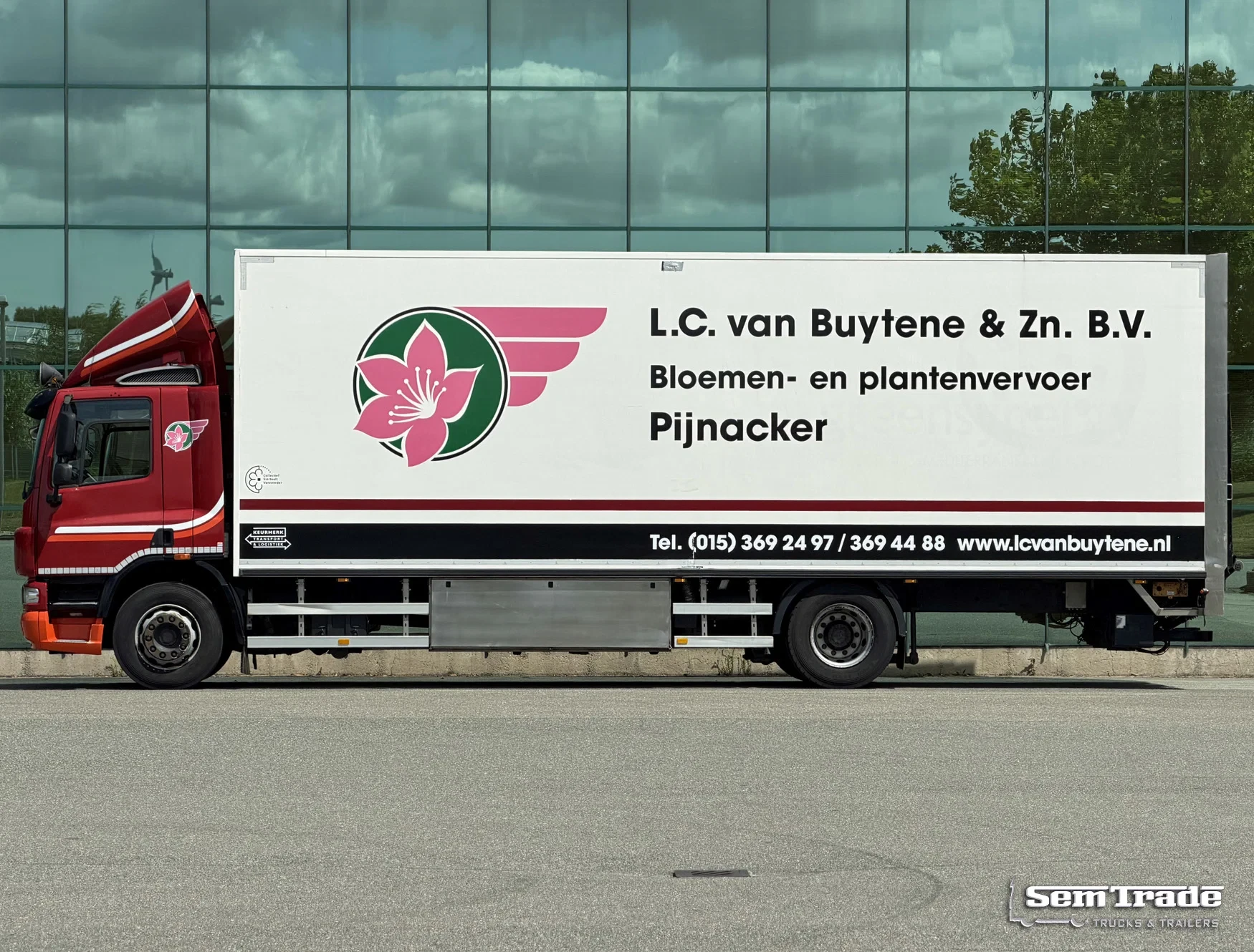 DAF CF 75.310 2012 - EURO 5 FT BURGERS BOX TAIL LIFT AIRCO SUPER CONDITION NL-TRUCK afbeelding 2