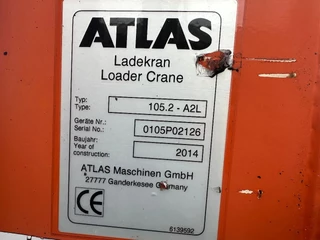 Atlas N/A 2014 - 105.2 - A2L Crane / Kraan / Autolaadkraan / Ladekrane / Kran / Grua / Grues immagine 8