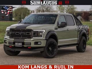 Dodge Ram Pick-Up 2018 - FORD F150 5.0 V8 4X4 | MAT OLIVE GREEN | BIJTELLING VRIJ | ZEER DIK | CAMERA | 3500KG | PANORAMA | LEDER | GO RHINO ROLLBAR | immagine 68