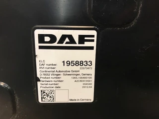 DAF N/A - 1884393-1958833-2046185-2141287 REGELEENHEID VERLICHTING LF/CF/XF EURO 6 zdjecie 2