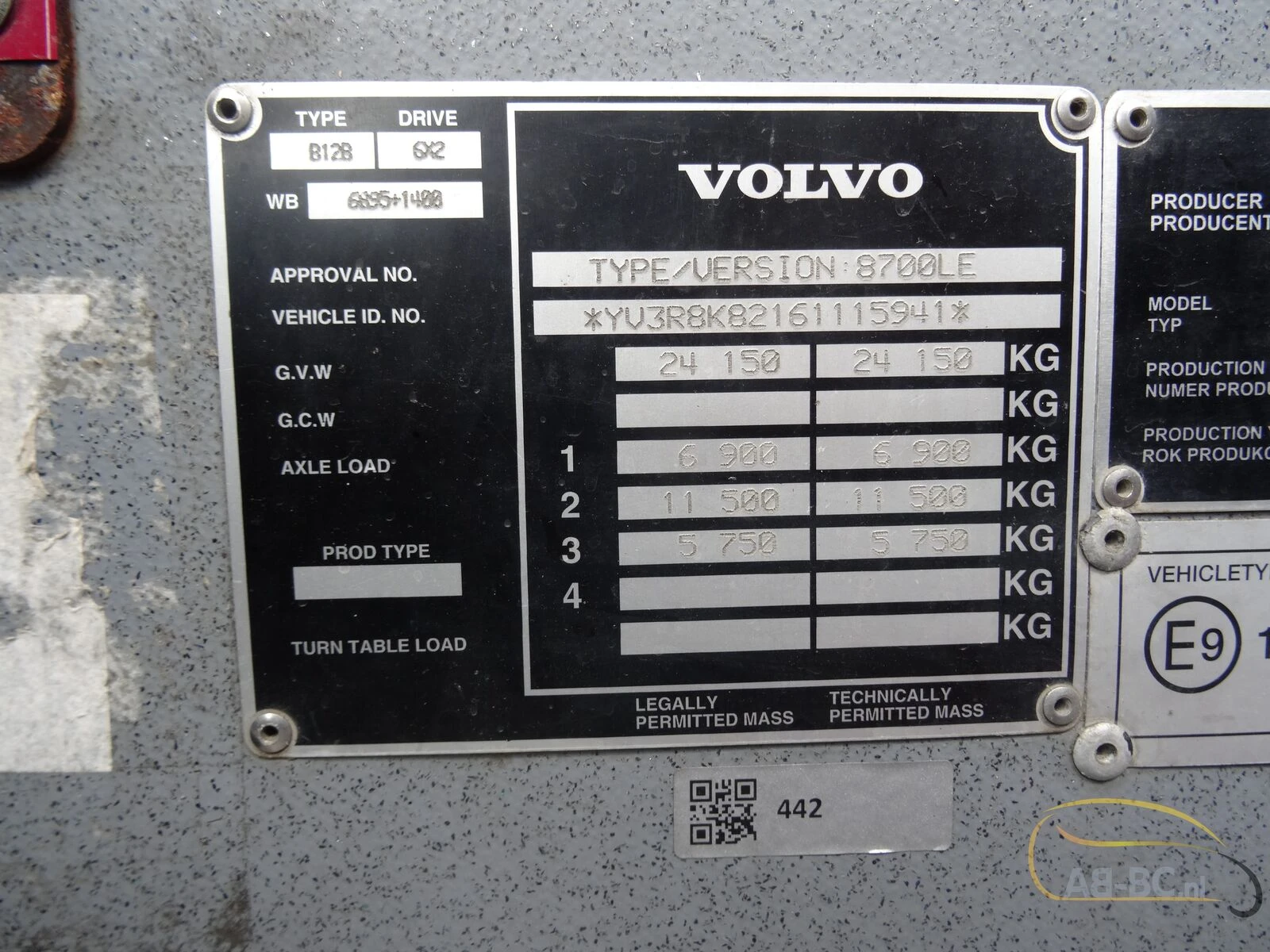 Volvo 8700 LE, B12B 54 Seats EURO 4 2008 afbeelding 39