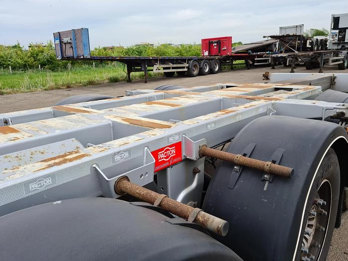 Pacton TE3 | 3 AXLE SAF DISC | CONTAINERCHASSIS | MULTI | ALL CONNECTIONS | financiering mogelijk.| new apk. 2016 obrázek 28
