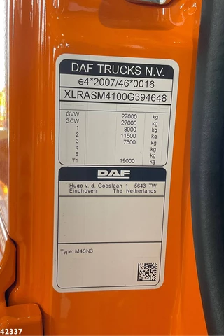 DAF FAN CF 340 Hiab 23 Tonmeter laadkraan 2022 - N/A image 9