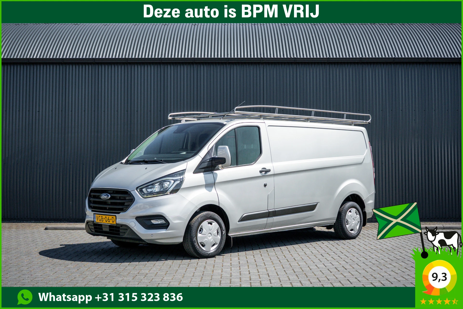Ford Transit Custom 2020 - 2.0 EcoBlue L2H1 | 130 PK | 3-Zits | Camera | Cruise | PDC | Airco | Trekhaak | Imperiaal afbeelding 1