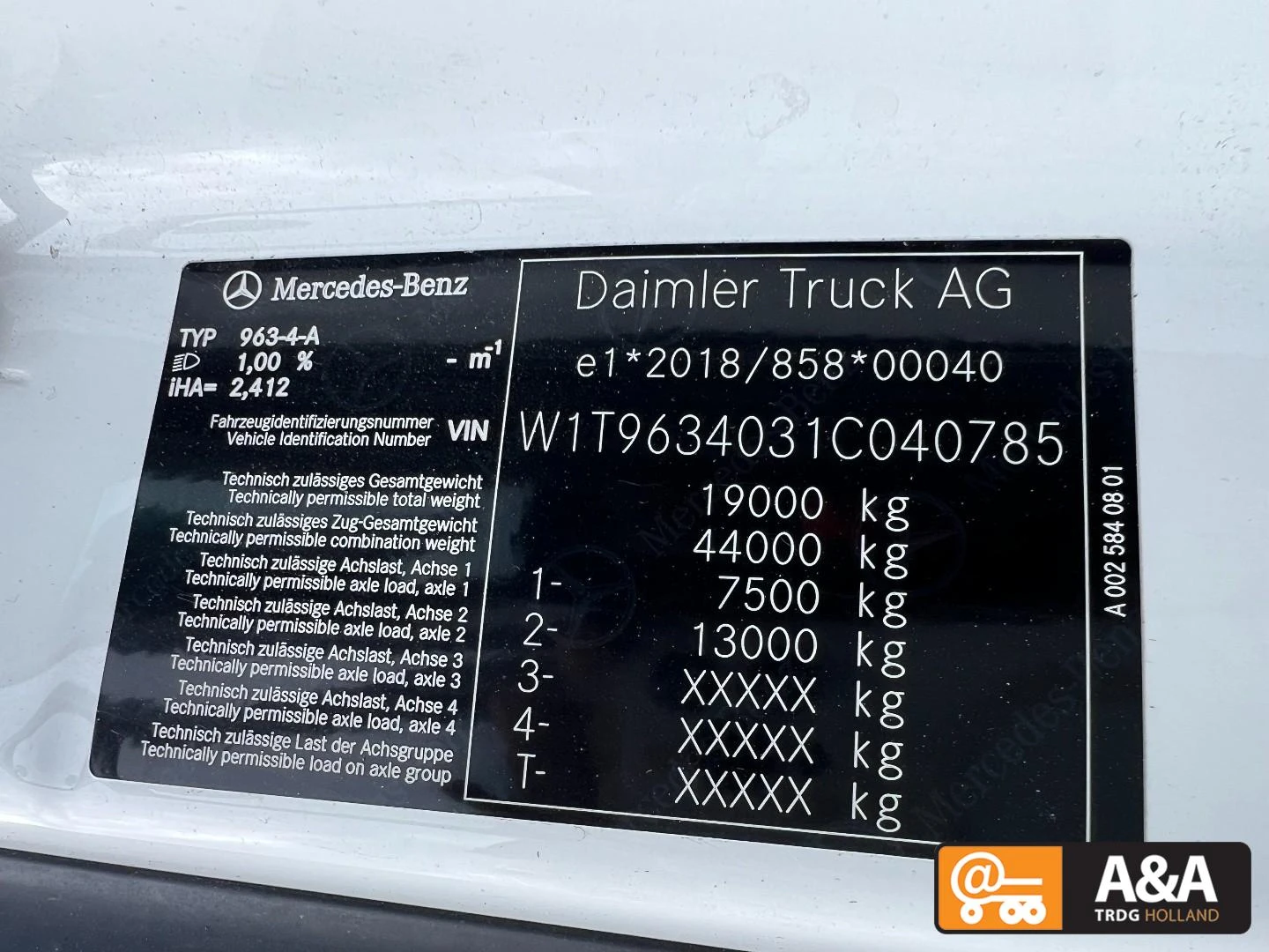 Mercedes-Benz Actros 2022 - 1845 LS afbeelding 3