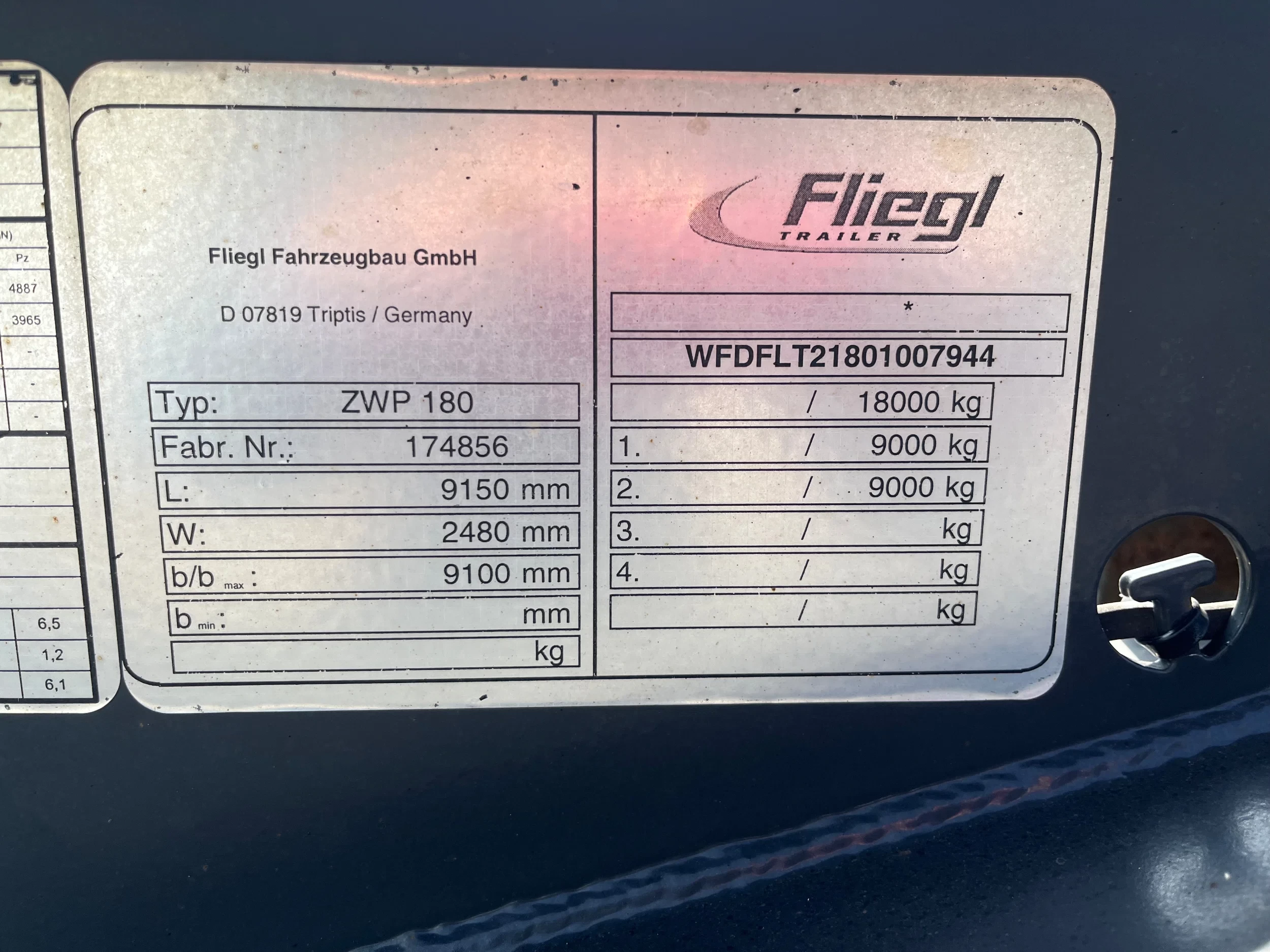 Fliegl 2018 - 4 x ZWP 180 2-Achs Lafette NEUWERTIG afbeelding 26