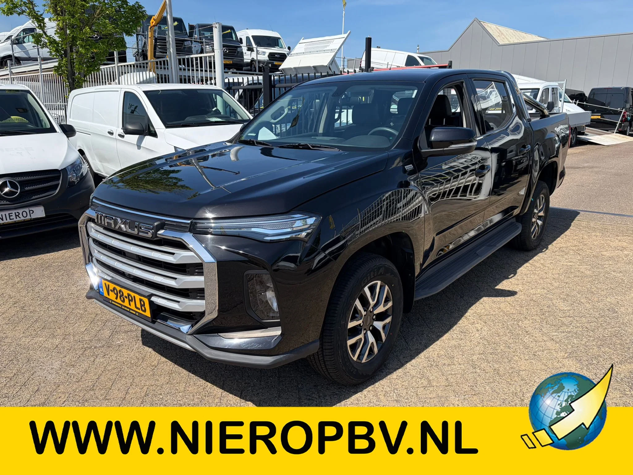Maxus T90 EV 2026 - Maxus Pick-up 89kWh WLTP 470KM Dubbelcabine Grijs Kenteken Automaat Airco CarPlay NIEUW afbeelding 1