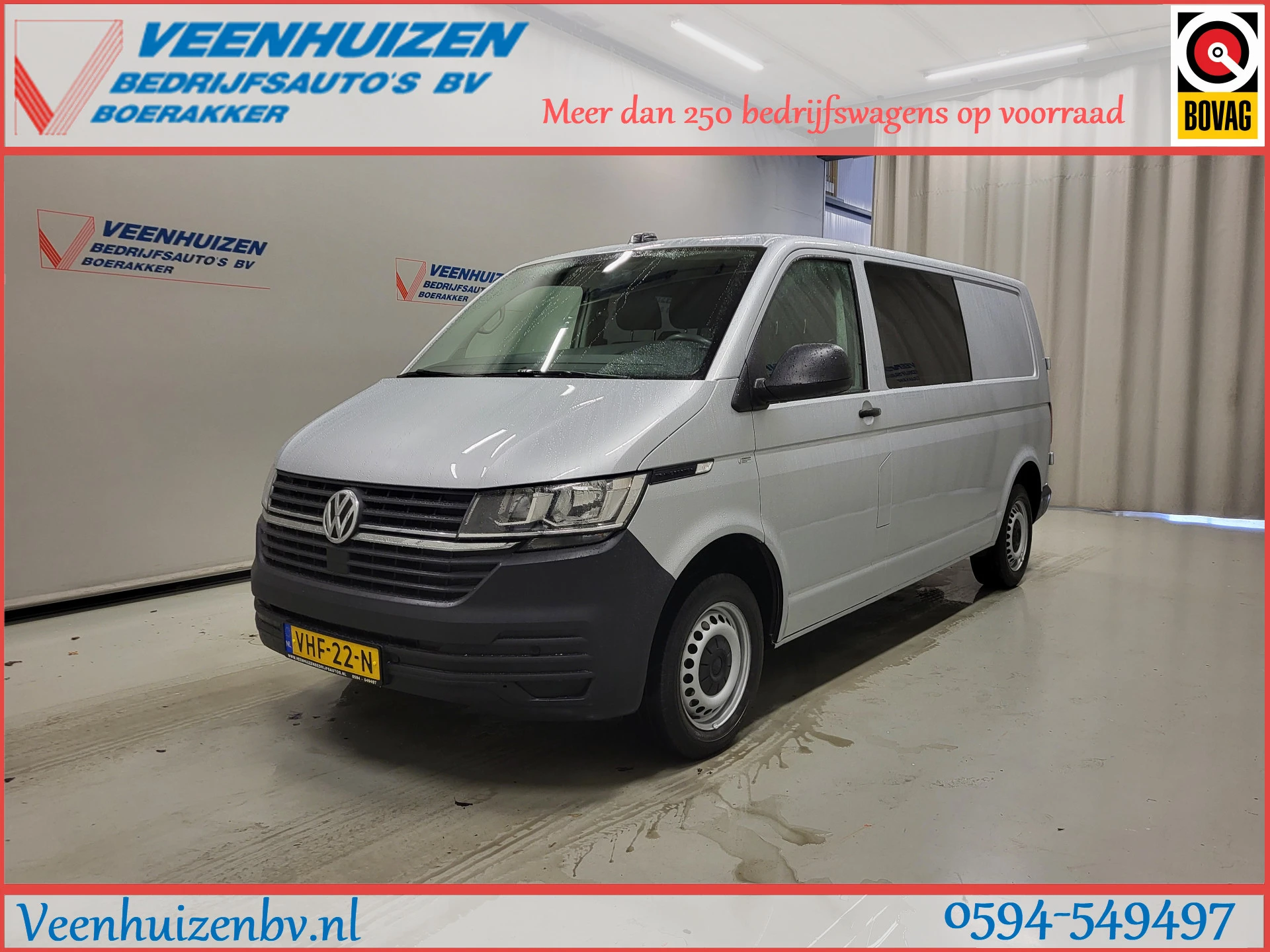 Volkswagen Transporter 2020 - 2.0TDI L2/H1 Dubbele Cabine Euro 6! afbeelding 1