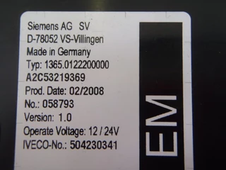 Iveco N/A 2008 - 504230341 EM CONTROL UNIT obrazek 3