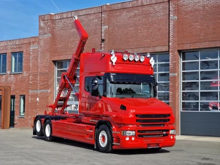 Scania T 2016 - T520 V8 6x2 - AJK Hooklift - New BUFFL interior - Retarder - Full air - Show truck zdjecie 1
