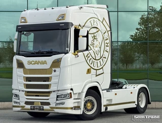 Scania S 2021 - S540 NGS RETARDER FULL AIR 2x TANKS ONLY 602.000 KM PARK AIRCO SMART TACHO GENv2 FULL SPOILER te koop