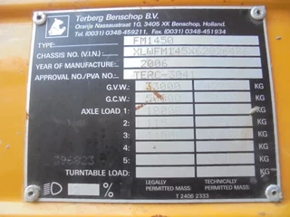 Terberg FM 1450 2007 - 6X4 WDG imagen 19